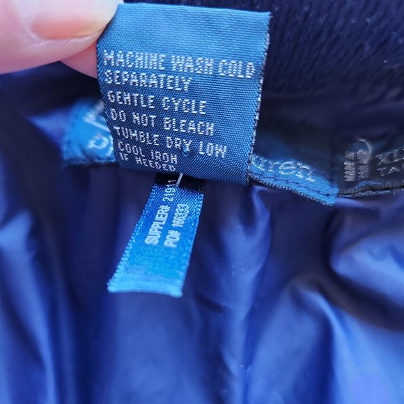 Polo Ralph Lauren Windbreaker Hooded Jacket Rip-Knit Collar Vented Zip-Up Navy - Picture 12 of 12